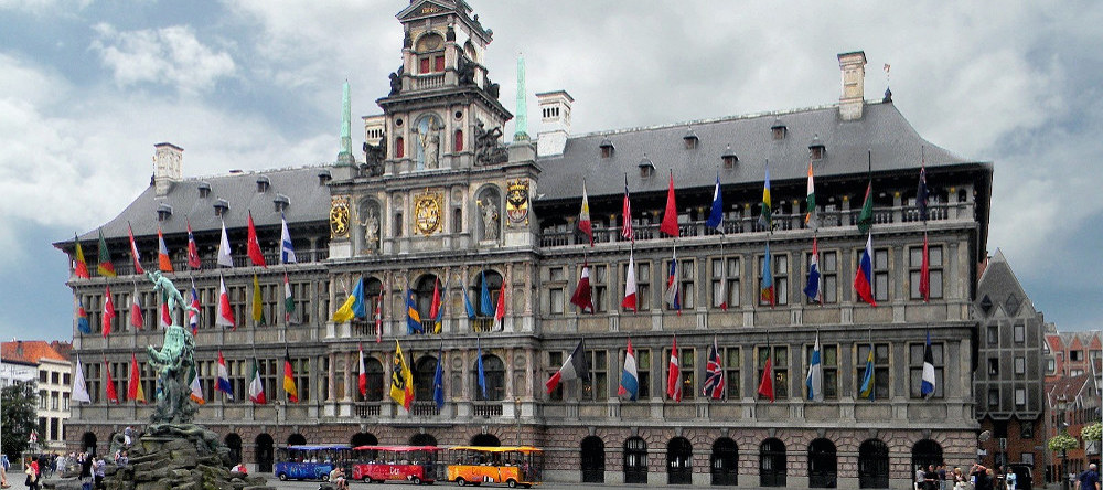 City Hall, the most remarkable building on the town square (Grote Markt) from Antwerp